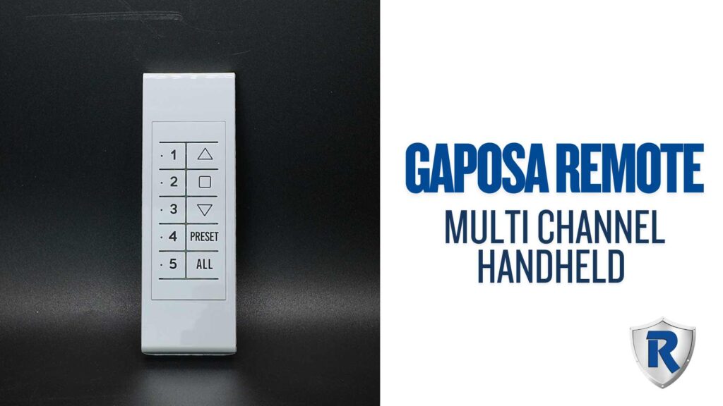 Gaposa 5 Channel Hand Held Remote | Roll-A-Shield
