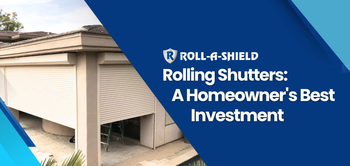 A blog banner image for the blog entitled, "Why Residential Rolling Shutters Are a Smart Investment"
