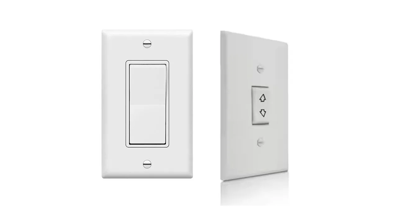 Wall switch control for a hardwired motorized security shutter