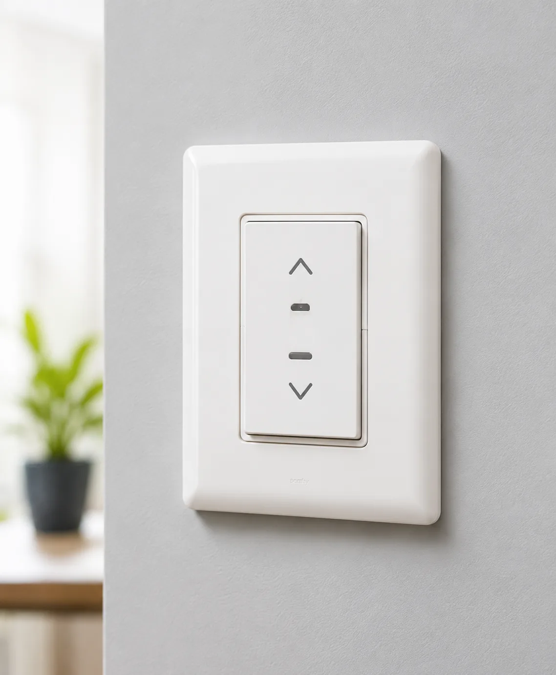 Wall switch for rolling shutter control