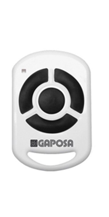 Portable key fob control for motorized rolling shutters