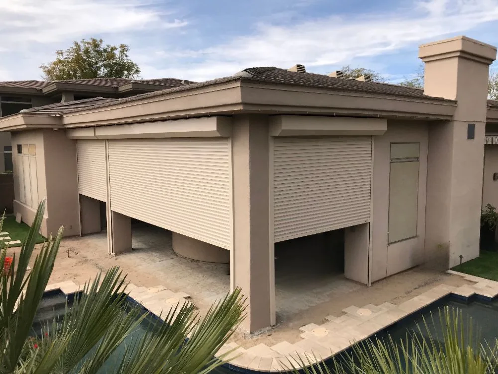 Completed whole-home rolling shutter project in Phoenix